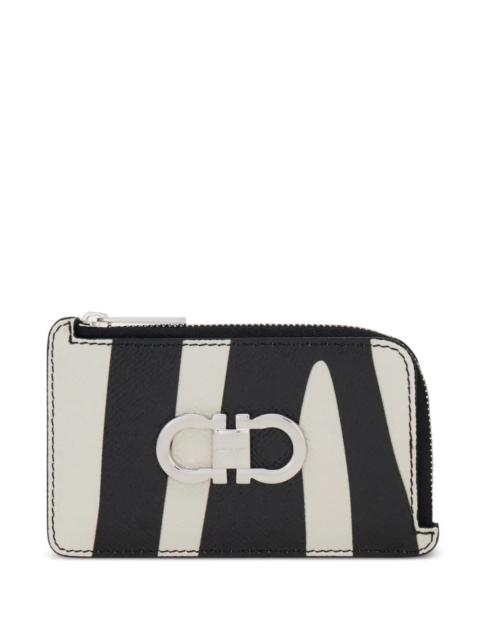FERRAGAMO Ferragamo Women Zebra-Print Cardholder With Zip