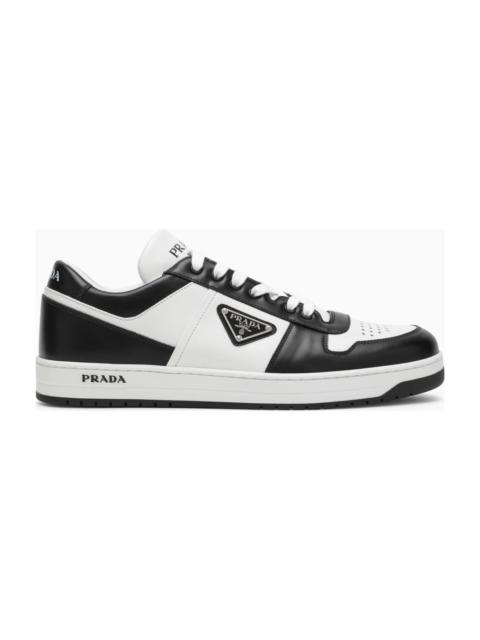 White/black Leather Holiday Low-top Sneakers