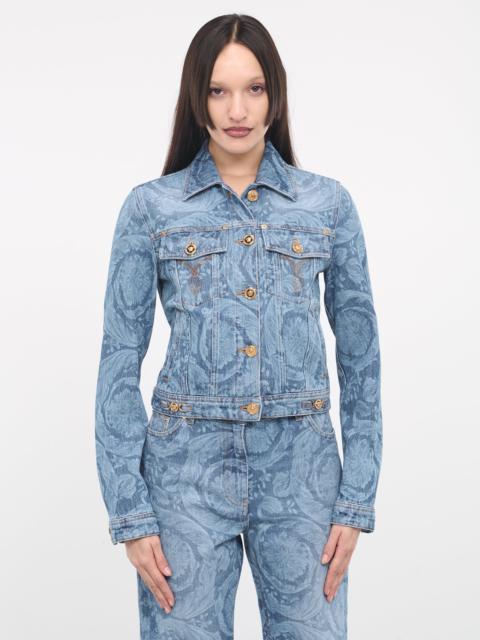 VERSACE Barocco Print Denim Jacket