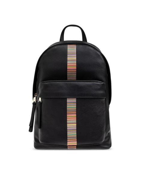 stripe-detailing backpack