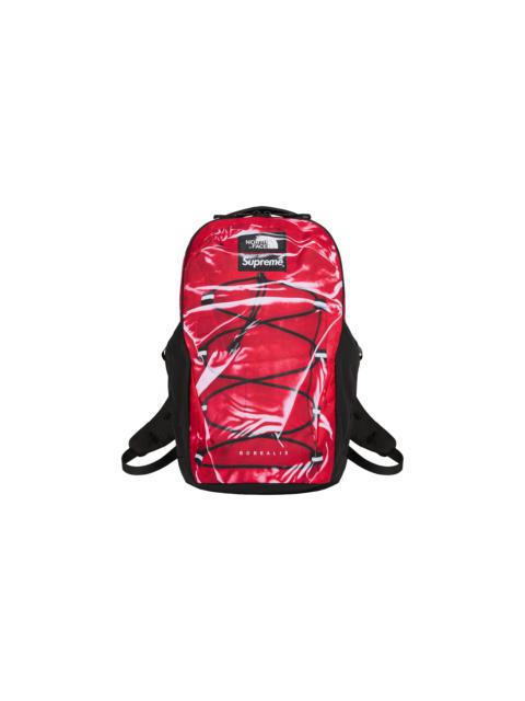 Supreme Printed Borealis Trompe L'oeil Backpack "The North Face - Red"