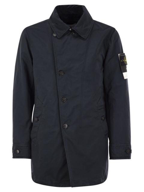 Stone Island Stone Island Men Short Trench Coat With Anti-Drip Treatment