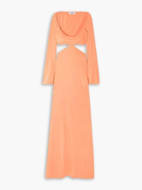 THE ATTICO Leslie cutout jersey maxi dress