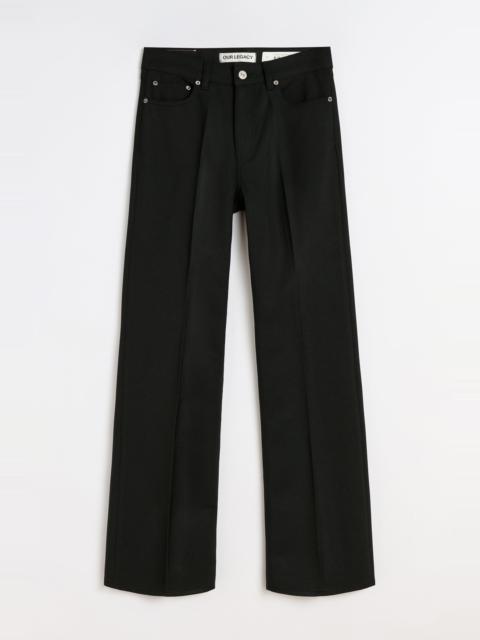 Our Legacy Boot Cut Black Permanent Crease