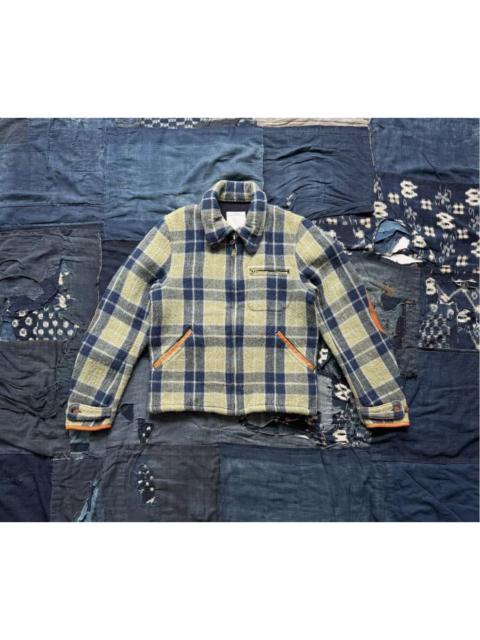 visvim VISVIM 14AW JKT Plaid Leather Patch Wool Jacket