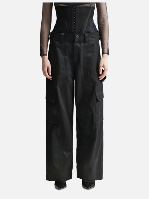 MUGLER CROSET CARGO PANTS