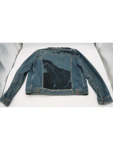 SAINT LAURENT Saint Laurent x Hedi Slimane FW14 Squins Denim Jacket - L