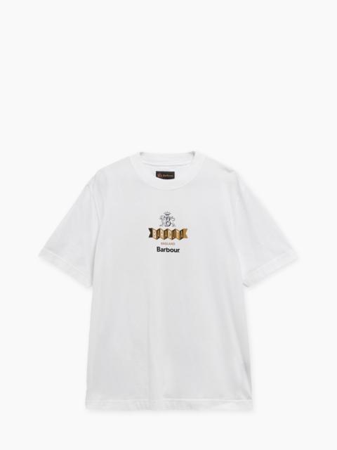 Barbour BARBOUR X BARACUTA T-SHIRT VINYL OVERSIZED WHITE