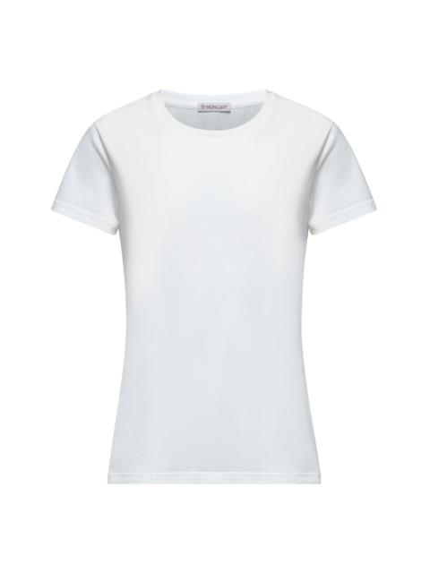 Moncler Moncler Women White Jersey Logo Patch T-Shirt