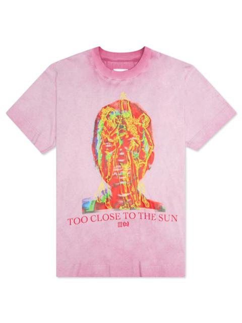 Givenchy OVERSIZED PRINTED JERSEY T-SHIRT - BRIGHT PINK