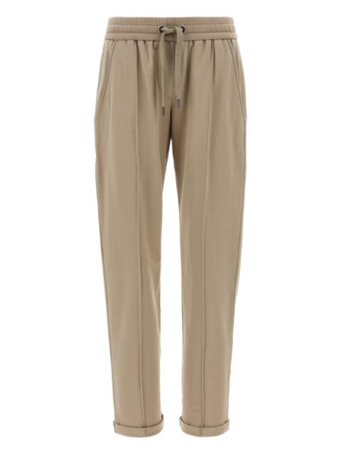 Brunello Cucinelli Cotton Drawstring Trousers