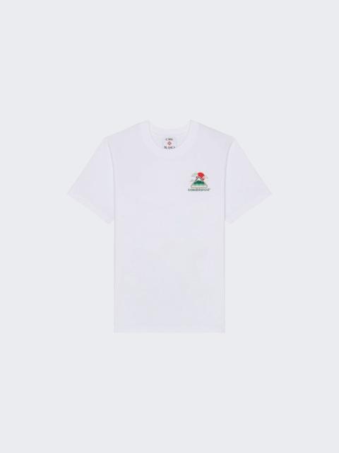 CASABLANCA Montagne Ondulee Screen Printed Tee White