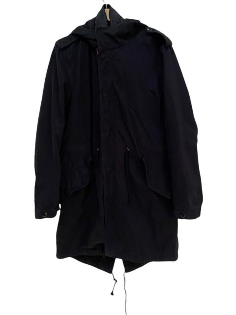 BEAMS MFG TYPE B-76B BLACK FISHTAIL PARKA DRAWSTRING JACKET