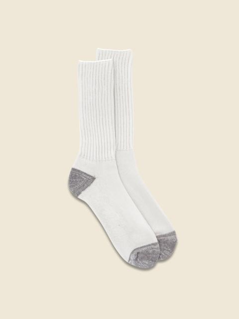 ROTOTO® Coarse Ribbed Old School Sock - Ecru