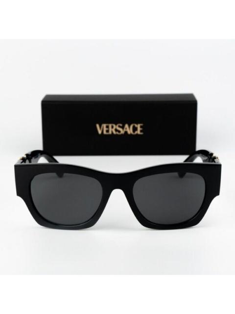 VERSACE NEW Versace VE4479U GB1/87 Black Dark Grey Square Women Sunglasses