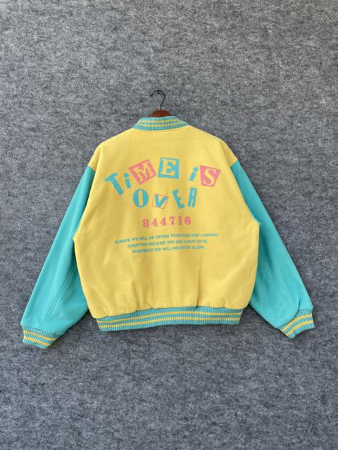 Other Designers Vintage - VINTAGE TIME IS OVER VARSITY JACKET