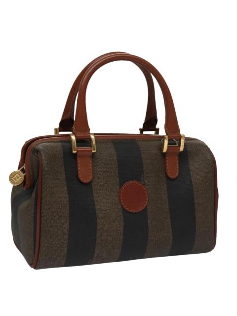 FENDI FENDI Pecan Canvas Mini Hand Bag Brown Black