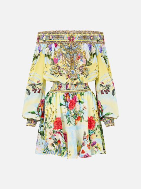 CAMILLA OFF SHOULDER SHORT DRESS