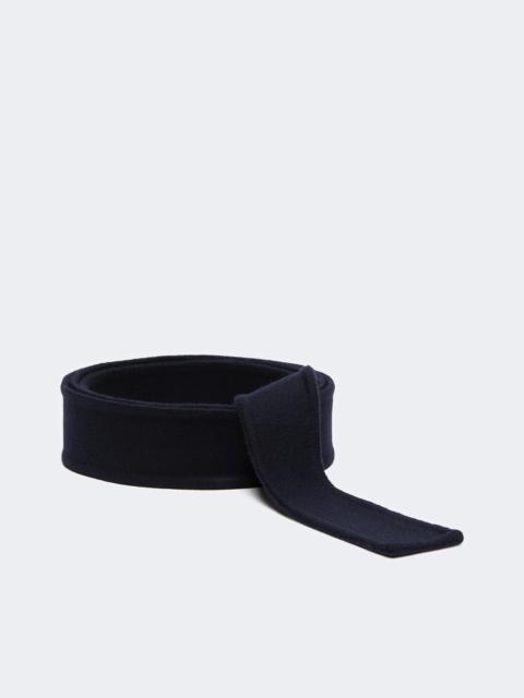 'S Max Mara Belt in pure wool fabric - MIDNIGHTBLUE