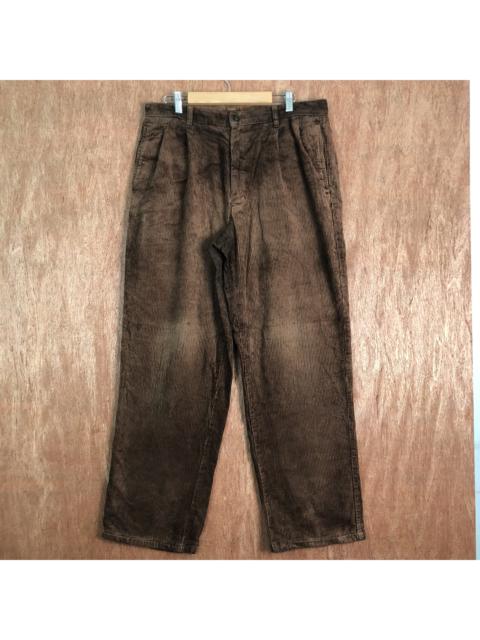 Other Designers Uniqlo - Uniqlo Conduroy Brown Denim vintage Pants #c222
