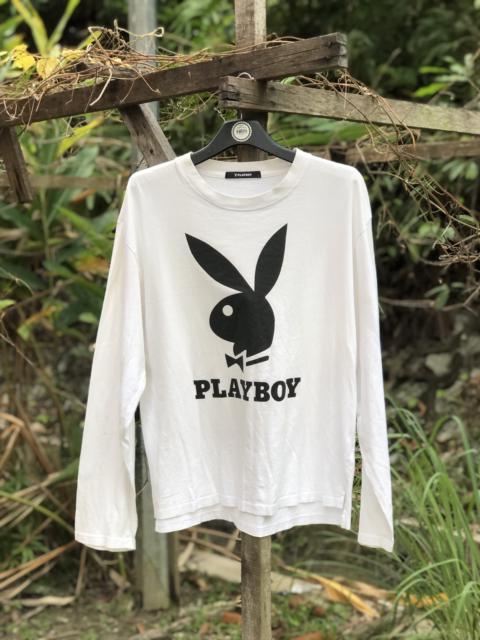 Other Designers Playboy - Playboy Big Logo Long Sleeve Tee