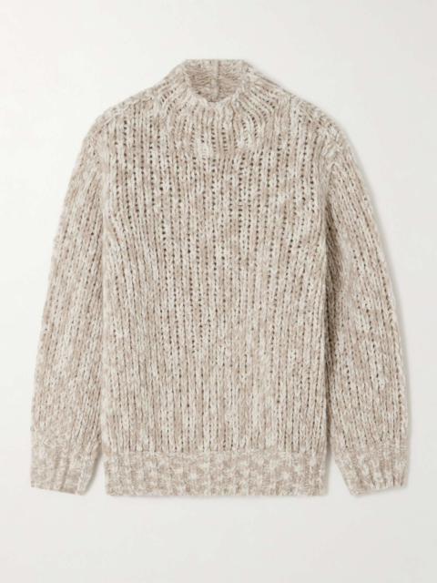 Cashmere and silk-blend sweater