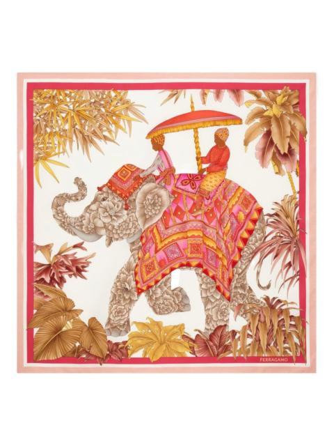 FERRAGAMO Ferragamo Women Printed Silk Foulard