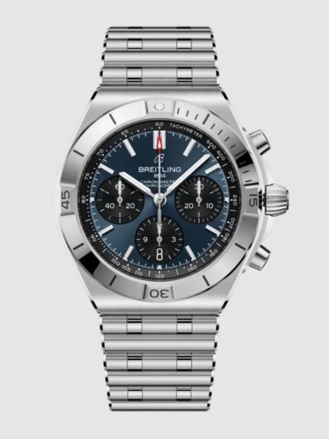 BREITLING Breitling Chronomat Chronograph Automatic Chronometer Blue Dial Men's Watch AB0158101C1A1