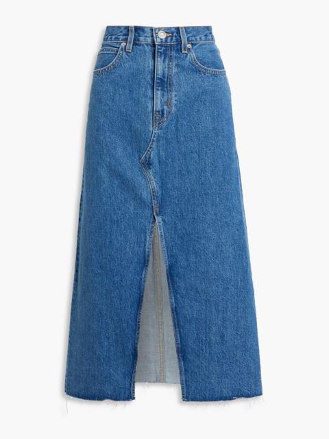 SLVRLAKE Denim midi skirt