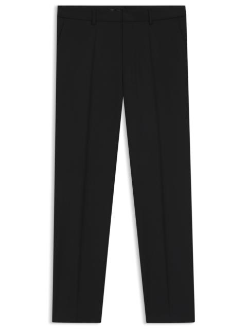 BOSS REGULAR-FIT TROUSERS IN WOOL SERGE