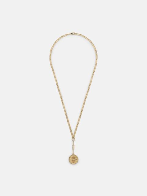 FOUNDRAE Karma Clip 18kt gold chain necklace with diamonds