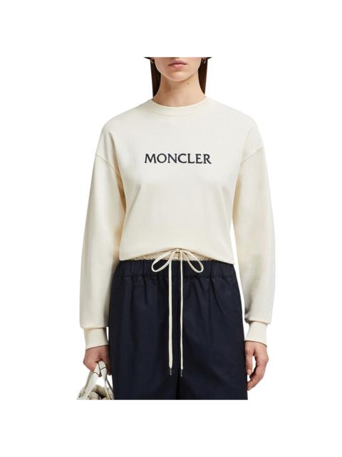 Moncler Moncler Embroidered Tonal Logo Sweatshirt
