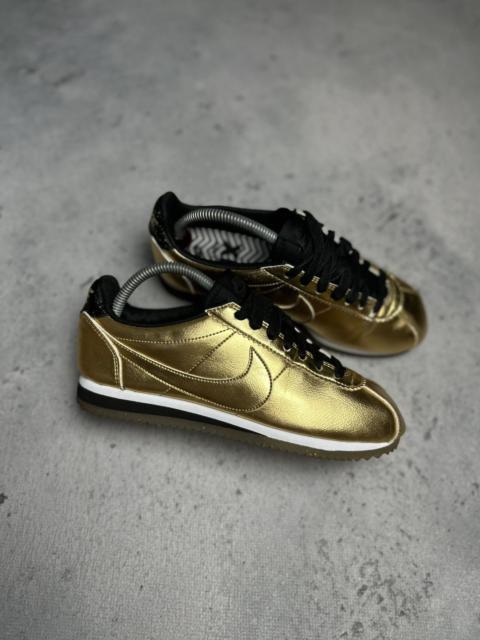 Nike Classic Cortez XLV Leather SE Vintage Metallic Gold y2k