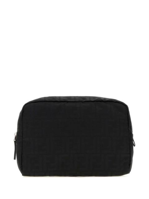 FENDI Fendi Men Embroidered Fabric Medium Beauty Case