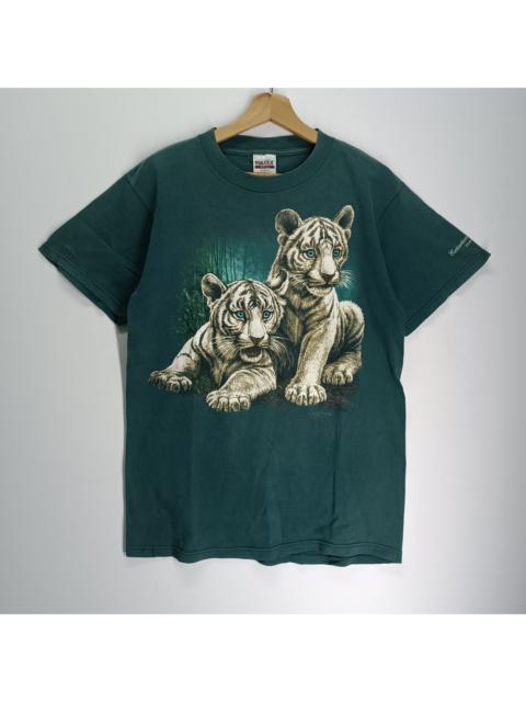 Other Designers VINTAGE 90s TULTEX ANIMAL TEE 'WHITE TIGER' PRINTED TSHIRT