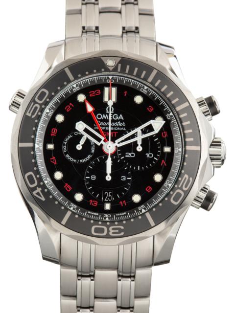 OMEGA Pre-Owned Stainless Steel Omega Seamaster Black Dial Diver 300M