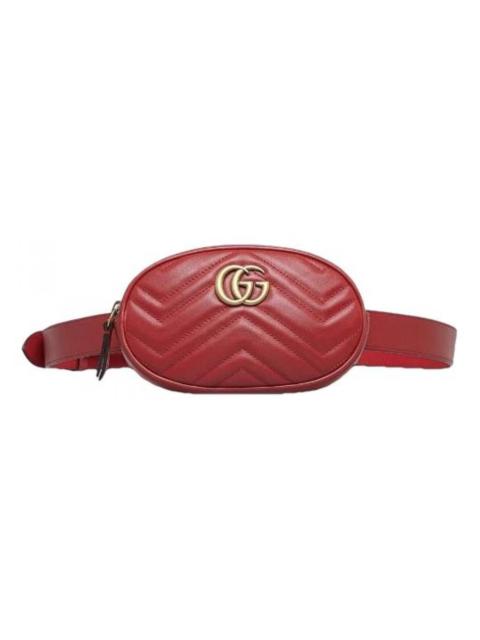 GUCCI GG Marmont Oval leather handbag