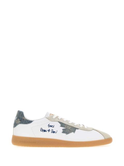 DSQUARED2 Dsquared Men White Leather Sneakers