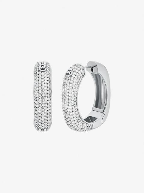 MICHAEL KORS Pavé Square Hoop Earrings