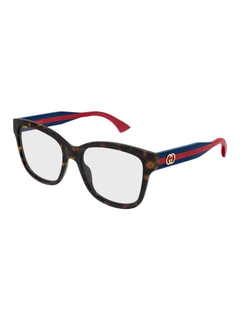 GUCCI Gucci Demo Square Ladies Eyeglasses GG0038ONN 003 54