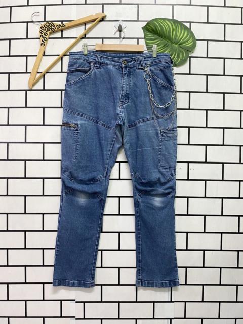 Other Designers Japanese Brand - Japan Made FIELDCORE Multi-pocket Stretch Biker Denim Pants