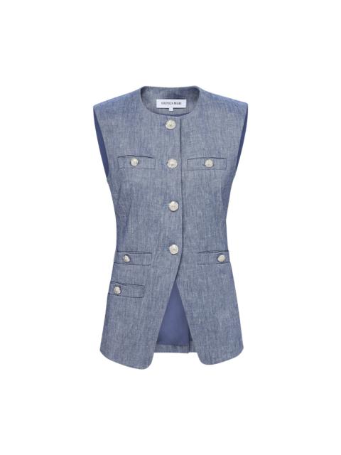 VERONICA BEARD TAMARA LINEN VEST
