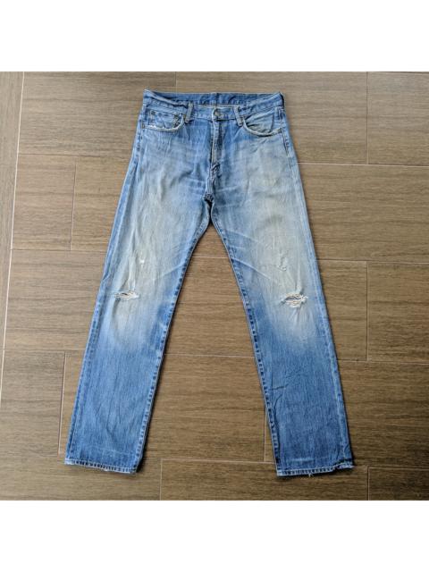Other Designers Vintage - Vintage Uniqlo Distressed Faded 5 Pockets Denim Jeans Pants