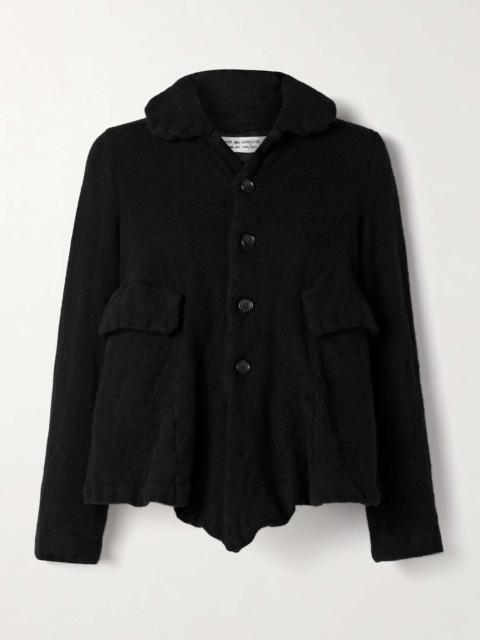 Comme des Garçons Comme des Garçons Brushed wool-blend jacket