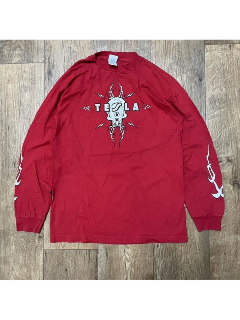 Other Designers Band Tees - Vintage y2k Tesla band Tribal Long sleeve AAA RARE