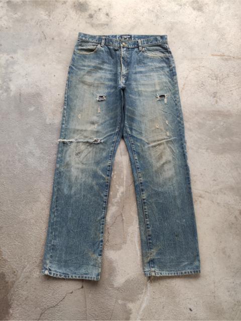 Other Designers Japanese Brand - Vintage Amore Puro Baggy Jean Distressed Faded Denim
