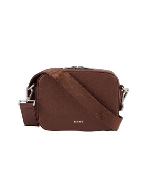 Sandro SANDRO Small reconstituted leather bag in Cognac at Nordstrom