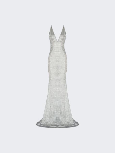 THE NEW ARRIVALS ILKYAZ OZEL Claudie Gown Jet Stream Silver