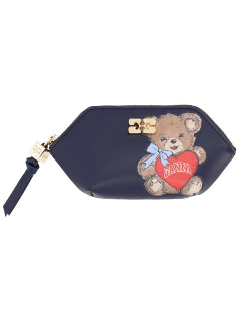 GANNI BOU COIN PURSE WITH LOGO