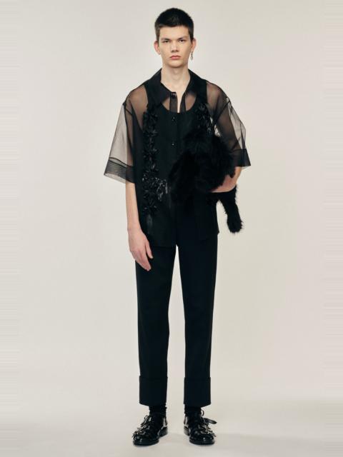 Simone Rocha Ribbon Daisy Chain Boxy Shirt